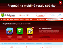 Tablet Screenshot of knihobeznik.sk